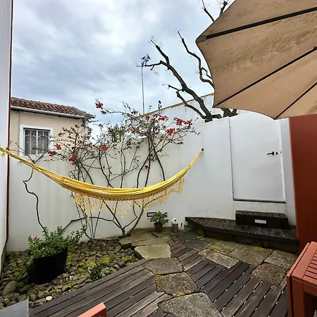 Acolhedor No Centro Da Cidade, Com Patio Privado. דירה *